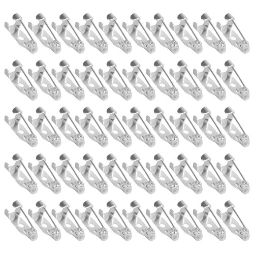 50pcs Brooch Pins Multiuse Safety Pins Back Clasp-Silver 15mm