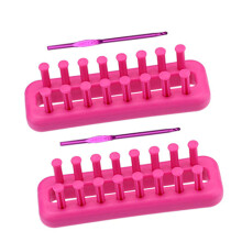 1 of 2 sets gebreide set met weefgetouwen,-Rechthoekige mini-kni