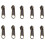 10 Pcs Single/Double Side Zippers Pullers-No. 3 bronze puller 1