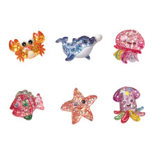 Petites Figurines d'animaux marins en résine, 6-combinaison