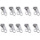 10 Pcs Zippers Repair Kits Single/Double-No. 5 silver pullhe 1