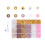 DIY Beads Set Round Spacer Beads Clay-Brown system Brown s 1