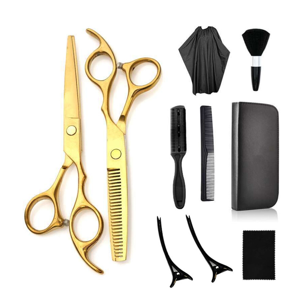 Heat And Corrosion Resistant Hair Cutting Scissors With Lifetime Warranty, Adjustable Screw For Salon, Barber, Home Use (6 Inch) For Nightclubs