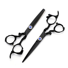 Forbici professionali da parrucchiere, lame finemente affilate per tagli precisi, design occidentale realizzato a mano per stile e funzionalità,