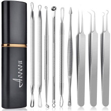 Pimple Popper Tool Kit, Blackhead Remover For Effective Extraction, Stainless Steel Tools With Non-Slip Handles, Professional Set For All Skin Types,