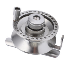 Full Metal Raft Reel, Aluminum Alloy Fishing Reel, Compact Ice Rock Fishing Tackle, High Safety Factor Reel for Outdoor Adventures (Exquisite