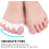 Zehenspreizer für Hallux valgus 1 Paar White 4
