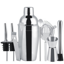Cocktailset Edelstahl Silber 8-teilig