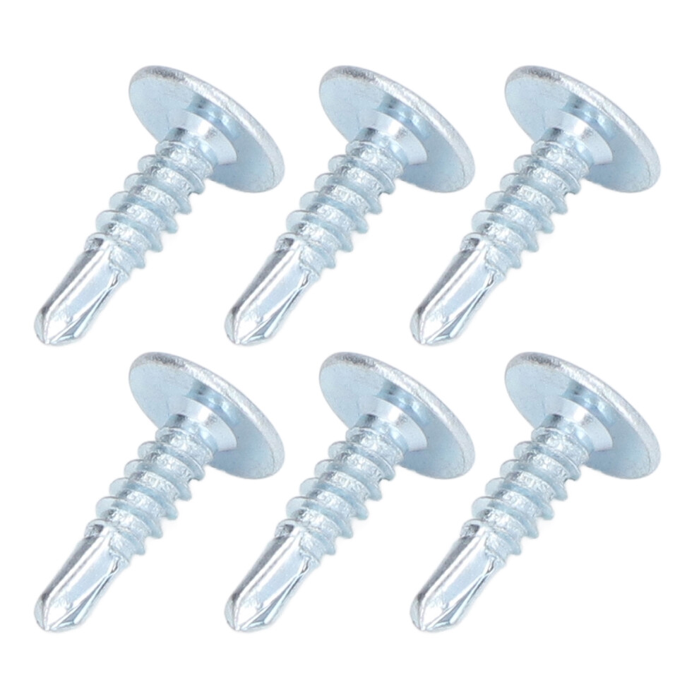 50Pcs Galvanized Carbon Steel Round Head Drill Screws 4.2X16mm 6931375643452