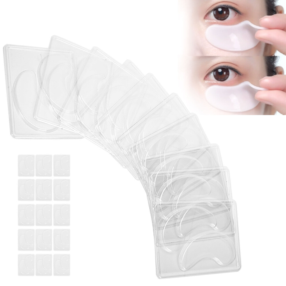 25pcs Transparent DIY Eye Mask Mold Kit with Reusable Patch Tray Plate