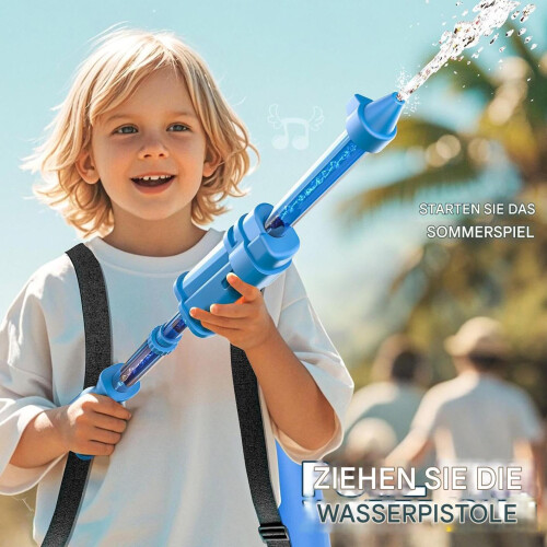 Water Soaker Toy, Water Squirter, PullOut Pump Action Kids Sprayer with Backpack 1