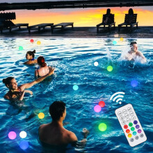 LED Floating Pool Light IP68 Waterproof Color Changing 8cm | Indoor Outdoor Night Lamp