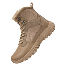 Men's Combat Boots Hiking And Work Waterproof NonSlip Ankle Boots Beige Vintage Medium SlipOn UK 11