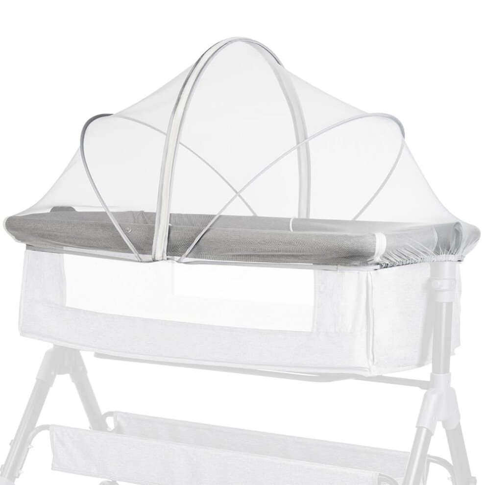 Baby Mosquito Net for Travel Cot, Foldable Crib Insect Protection with Breathable Mesh and Zipper