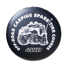 Waterproof Dustproof 14 Inch Spare Tire Cover with Elastic Cord for SUV Truck 4WD