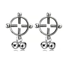 Non Piercing Clamps With Rings  2 Pieces, Adjustable Stainless Steel Body Clamps, Metal No Gem, For Women