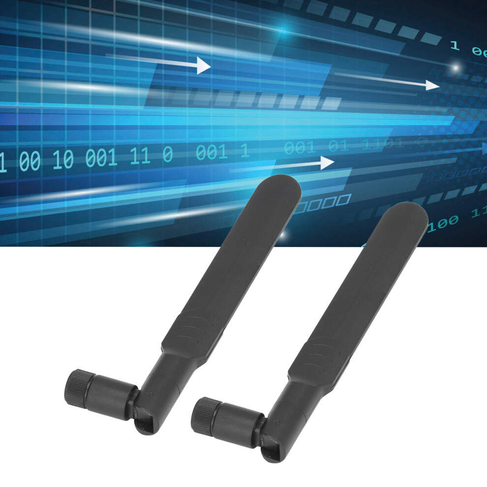 2Pcs 8Dbi Dual Band 2.4Ghz/5.8Ghz Omnidirectional Sma Antennas Black 7621375652682