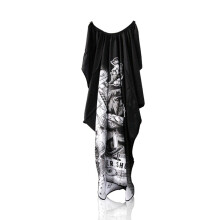 Elegante mantello da salone, grembiule da parrucchiere personalizzato per uomo e donna, materiale in poliestere per un comfort traspirante, design