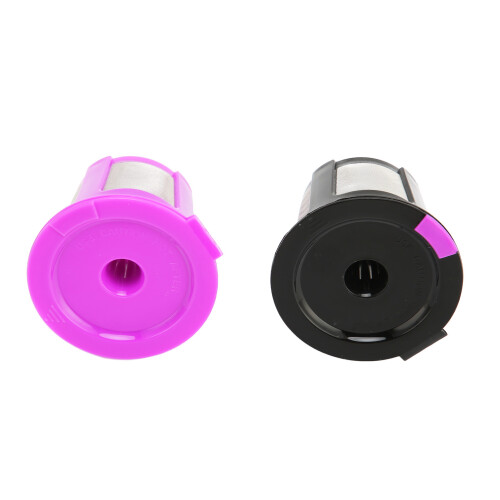 2er-Pack Wiederverwendbarer Kunststoff-Kaffeekapsel-Filter 2