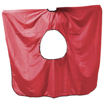 Mantellina da taglio per capelli di dimensioni generose e con copertura completa, comoda ed elegante, ideale per saloni professionali, con chiusura
