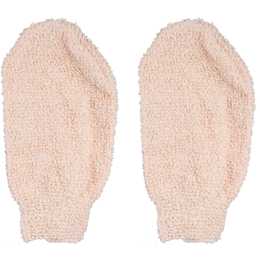 Organic Bath Mitts, Raw Silk Hammam Glove with Heavy Exfoliating & Effortless Use, Compostable (2 Pack) For Halloween Parties For Nightclubs