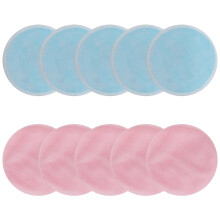 Microvezel waxapplicator voor optimale helderheid, randstiksels voor duurzaamheid, 10 stuks wasbare biologische katoenen make-up remover pads met Tr