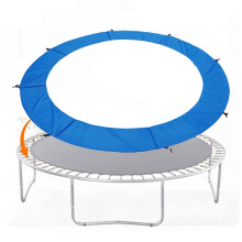 6FT Round Trampoline Safety Pad with Extra Foam Padding and UV Protection Spring Cover for Outdoor Use