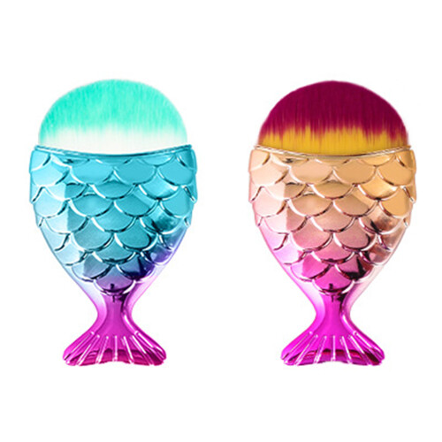 Πινέλα Mermaid, διπλής χρήσης για υγρή και στεγνή χρήση, από συνθετικές ίνες, τρίχες
