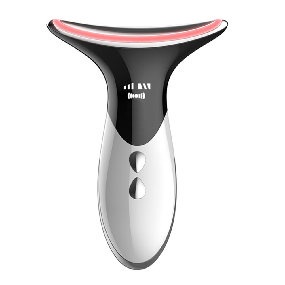 Innovative Vibrating Face Massager Tool for Skin Care, Triple Action LED Facial Device for Neck Face Firming And Enhanced Serum Absorption, Portable