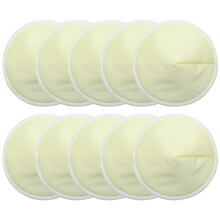 Borstvoedingspads, bamboe viscose zoogkompressen van hoogwaardig materiaal, lekvrije borstvoedingspads voor comfort de hele dag door (10 stuks) voor