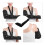 Elbow Immobilizer Shoulder Immobilizer, Full Arm Support Adjustable Straps Rotator Cuff Support Breathable Material Broken Arm Support for Post 5