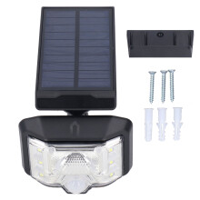 Waterproof Solar Flood Lights with Motion Detection, Adjustable Angle Outdoor Security Light 360 Rotatable Solar Powered LED Floodlight for Garden