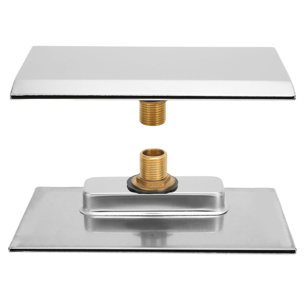 Waterfall Tub Spout G1/2 External Thread For Bathroom & Pool Wall Mount Silver 4951382241962