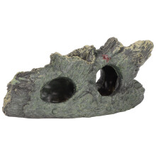 Pecera de resina de madera con forma de tronco de árbol flotante, cueva para acuario y raíz para el desove de camarones, apta para agua salada y