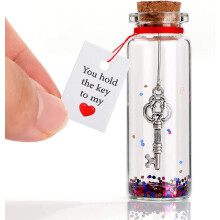 VELENTI Anniversary present for Him, Her - I Love You Gift for Husband, Wife - Romantic Message in a Bottle - Gifts for Boyfriend, Girlfriend