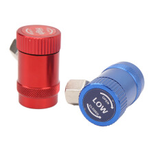 2 Stück R1234yf Schnellkupplungen 1/4" männlich M12x14/17mm Hochdruck/ Niederdruck Anschlussstücke