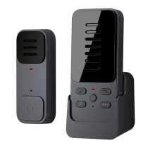 Draadloze Intelligente Intercomdeurbel, Huishoudelijke TweerichtingsAudio, Ouderen, Pager met Één Knop en 6 Beltonen