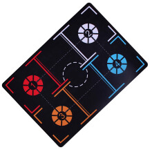 Foot Training Mat For Basketball Agility, SlipProof Rubber, 94x67x3 Cm, Easy To Store, Speed And Flexibility