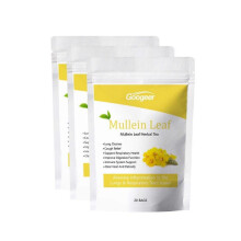 60pcs Mullein Leaf Tea Bags Herbal Lung Cleansing Breathing Cough Relieve Tea