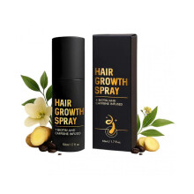 HaloGrow Hair Growth Spray with Biotin & Caffeine - Fast-Acting Hair Regrowth Treatment for Thinning Hair in Men & Women