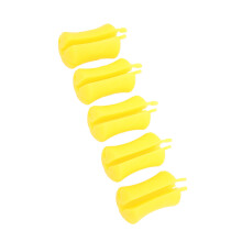 5 pezzi di fissatore di fermi per canne da pesca in silicone a palla gialla, riutilizzabile, 172g