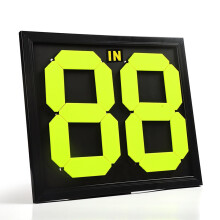 Football Referee Substitution Board Double Sided Display 2Digit Reversible Number Flip Over Design 45 x 39 x 2 cm