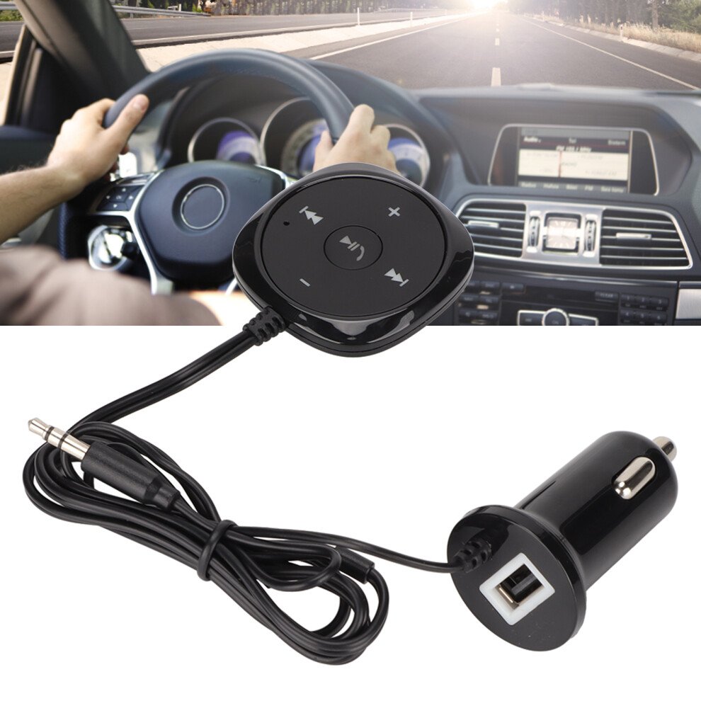 5.0 Bluetooth Car Adapter With Usb Charger & 3.5Mm Aux Input 4181375666636