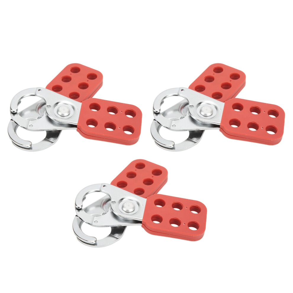 6 Hole Lockout Tagout Hasp Robust Lock For Electrical & Chemical Safety Lockout 9321375667560