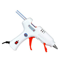 Mini Hot Glue Gun for Crafts DIY and Repairs, 40W White with Ergonomic Grip and Precision Control