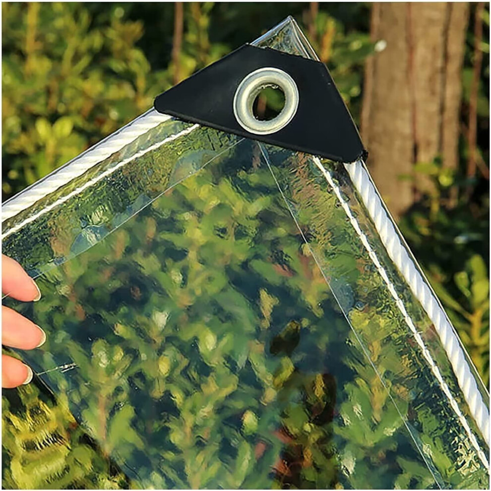Transparent Waterproof Pvc Tarpaulin With Eyelets, 0.35Mm, 1M 4.7M 9199774571753