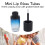 Quadrate 4.5ml Transparent Gradient Black Blue Shell Lip Gloss Tubes, ABS Empty Containers 3