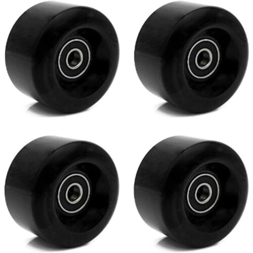Roller Skate Wheels For Inline Skates Double Row FourWheel PU  Elastic Tire Set 2