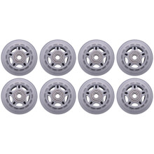 Inline Skate Wheel 8 Pack 608ZZ Bearing Clear Gray Compatible With Inline Skates
