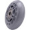 Inline Skate Wheel 8 Pack 608ZZ Bearing Clear Gray Compatible With Inline Skates 4